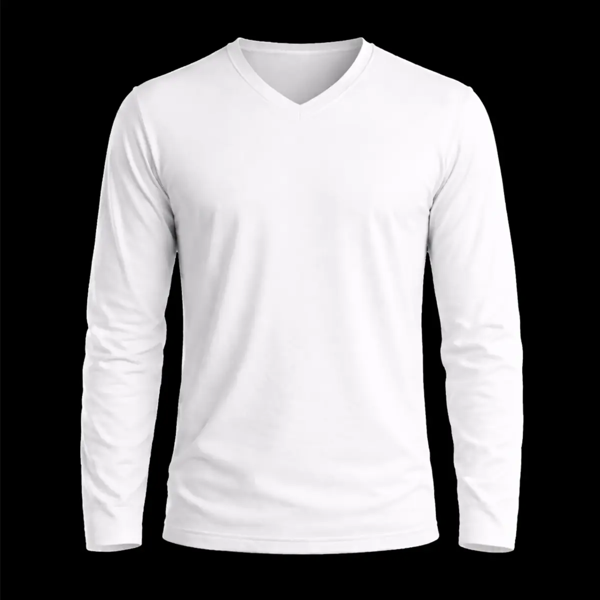 Polera sublimada manga larga cuello en V personalizada